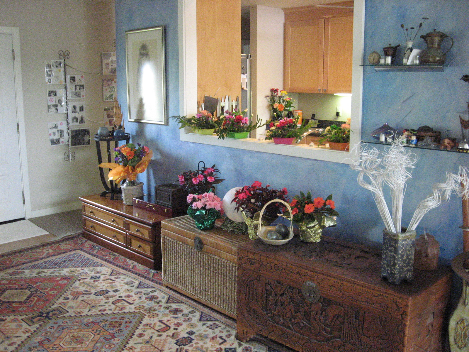 Flowers in the livingroom...