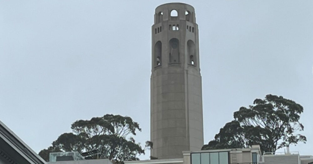 image of Coit Tower in San Francisco on Telegraph Hill